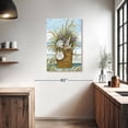 thumbnail image 3 of Elephant Stock Shells Basket Wall Art - Vertical Canvas Wall Art - Living Room Wall Decor - Nautical Canvas - Blue And Green Decor By Susan Winget - 24" x 36", 3 of 8