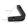 thumbnail image 2 of SOPOTUTU 4Pcs Compact Barbell Hanger Black Wall Mount Barbell Storage Rack for Home Use, 2 of 8