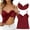 Wine -BJ42, variant on Nestiefly Tank Tops for Women Adjustable Spaghetti Strap Undershirt Built in Bra Plus Size Basic Going Out Camisole Tops Wine S