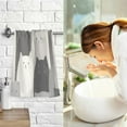 thumbnail image 7 of Yayeee 2 Pack Hand Towels for Bathroom 100% Cotton 16" x 28" Soft Absorbent Kitchen Towel, Gray Cute Cats, 7 of 7