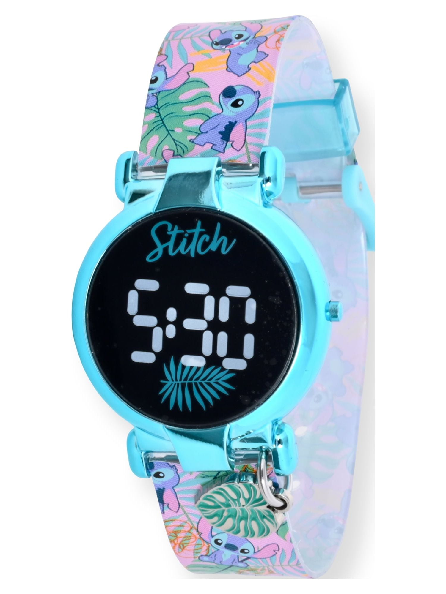 Disney Lilo and Stitch Unisex Child Interactive Smart Watch Silicone Strap  40mm in Blue (LAS4029WM)