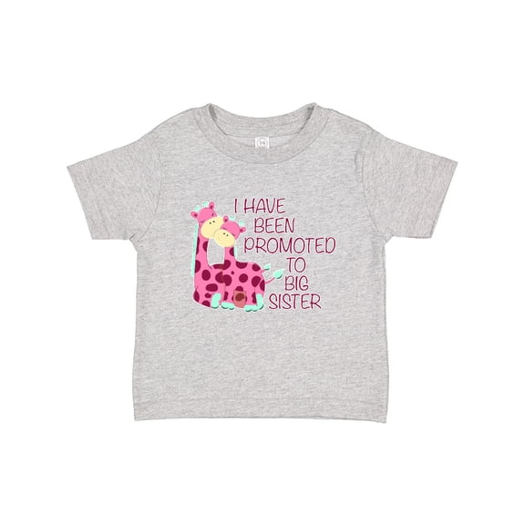 Inktastic I Have Been Promoted to Big Sister Pink Girls Baby T-Shirt