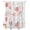 White Coral Pink Light Blue, variant on Split Shower Curtain for Transfer Bench, Ocean Orange Red Fabric Shower Curtains for Bathroom, Coastal Starfish Coral Shell Marine Tub Sliding Transfer Bench Waterproof Bath Curtains 72"x72"