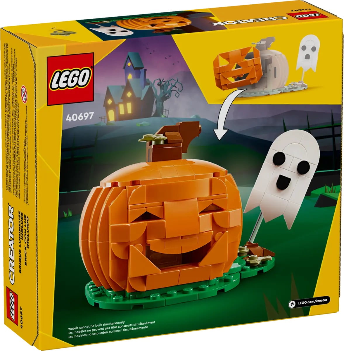 LEGO Creator Halloween Pumpkin 254 Piece Building Set 40697