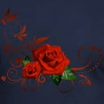 thumbnail image 3 of CafePress - Red Roses Men's Fitted T Shirt (Dark) - Men's Fitted T-Shirt, 3 of 4