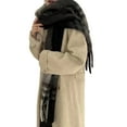 thumbnail image 2 of Women's Fashion Long Shawl Big Grid Winter Warm Lattice Large Scarf, 2 of 8