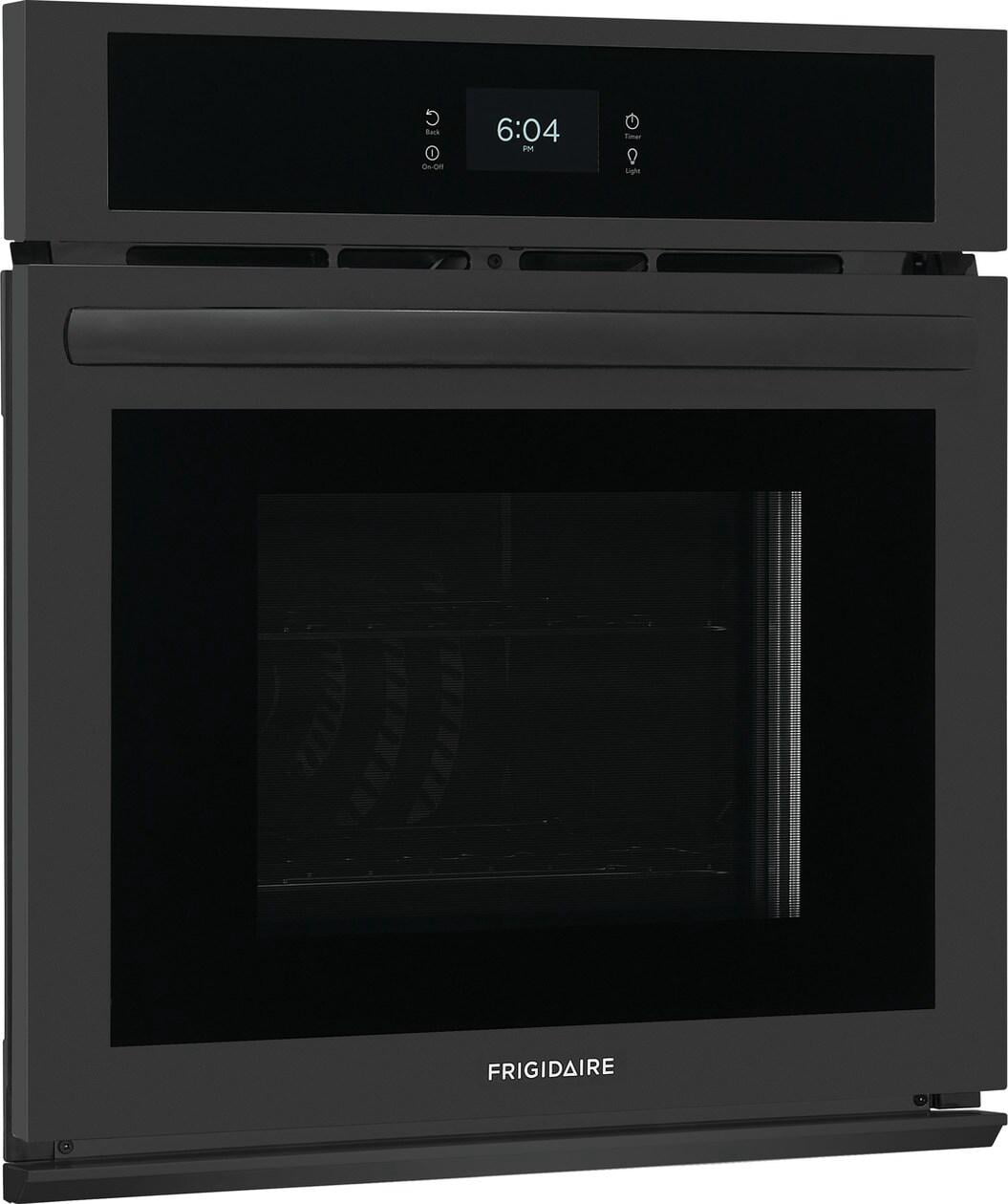 Frigidaire FCWS2727AB 27 inch Black Single Electric Wall Oven with Fan Convection