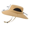 thumbnail image 2 of Montañismo al aire libre sombrero para el sol impermeable de secado rápido, sombrero de pescador con protección solar, sombrero de verano para hombre, sombrero de sombrilla de ala grande, 2 of 5