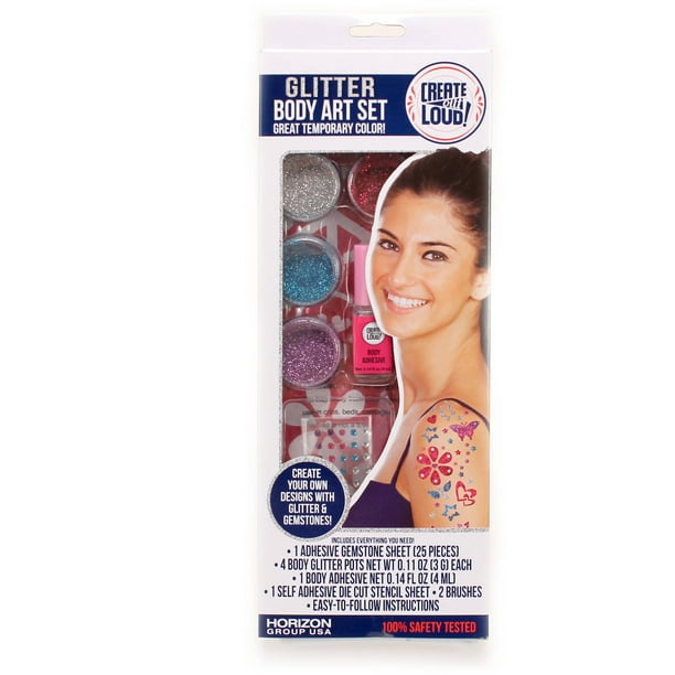 Horizon Group Create Out Loud Glitter Body Art Set