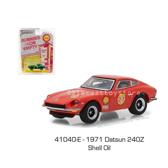 GREENLIGHT 1:64 RUNNING ON EMPTY SERIES 4 - 1971 DATSUN 240Z - SHELL OIL 41040-E