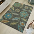 thumbnail image 3 of Maples Rugs Reggie Bohemian Floral Dark Grey Washable Entryway Area Rug, 2'6 x 3'10, 3 of 7