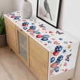 thumbnail image 4 of Independence Day Table Runner - 72 Inch Long, Kitchen Dining Table Runner Dresser Scarves, Flag Balloons Butterflies Watercolor Farmhouse Decor for Coffee Tables Wedding Party Banquet, 4 of 8