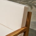 thumbnail image 4 of Noble House Grenada Outdoor 3 Seat Acacia Wood Sectional Sofa Set Teak/Beige, 4 of 8