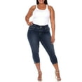 thumbnail image 2 of White Mark Women's Plus Size Capri Jeans, 2 of 5