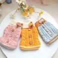 thumbnail image 4 of Suéter cálido para perros, moda de invierno, suéter clásico de punto con botones para niñas, abrigo para perros en clima frío, rosa, pequeño Sincero Electrónica, 4 of 5