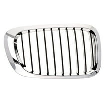 New Aftermarket  Premium Fit Black / Chrome Passenger Side Grille 51138208684 fits 2000 BMW 323Ci Base Convertible 2-Door
