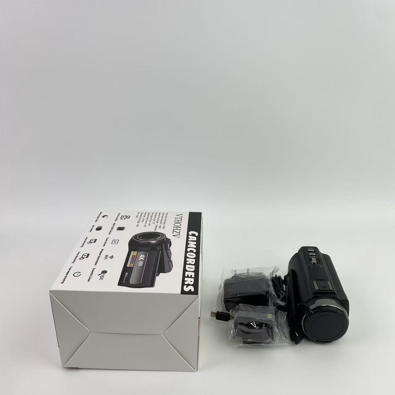 VTHOHZV Camcorders,Camcorder Video Camera, Digital Camera 1080P 18X Digital Zoom Cam Corder with Fill Light, 3" 270° Rotatable Screen Webcam Anti-Shake 48MP