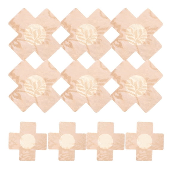 SHINYPASING Nipple Covers for Women Beige Lace 20Pcs Breathable Nipple Protecting Stickers