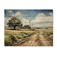 thumbnail image 3 of Designart "Whispers in the Wind Turbine Meadow" Landscapes Print on Natural Pine Wood, 3 of 5