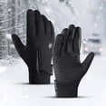 thumbnail image 2 of Winter Gloves Waterproof Velvet Warm Touchscreen Full Finger Gloves for Skiing Motorcycle Riding, 2 of 4