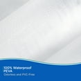 thumbnail image 2 of Kenney Medium Weight PEVA Shower Curtain Liner with Pockets, 70" W x 72" H, White, 2 of 7