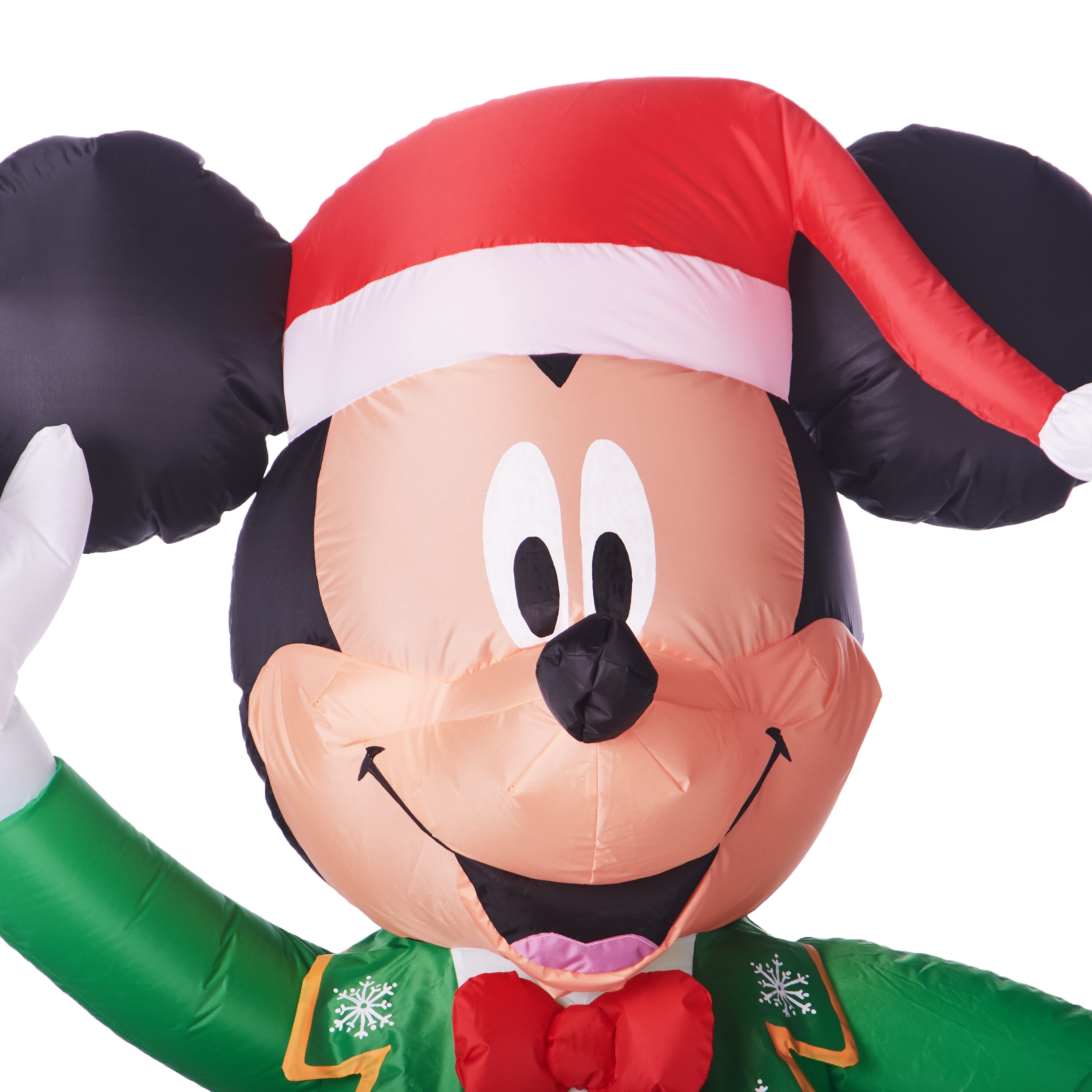 Airblown Inflatable Mickey Mouse with Santa Hat 5 ft Christmas
