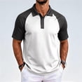 thumbnail image 6 of Men's Mesh Breathable Polo Shirt Short Sleeve Classic Fit Quick Dry Golf Shirt for Casual Office Outdoor XL, 6 of 7