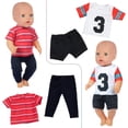 thumbnail image 6 of K.T. Fancy 5 Sets Baby Doll Clothes 14-18 Inch Doll Clothes Outfits Casual Wear for Baby Doll, 16 Inch Baby Doll Clothes 17 in Boy Doll Clothes 18 inch Doll, 6 of 6