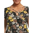 thumbnail image 4 of No Boundaries Junior's Plus Size Crisscross Bodycon Dress, 4 of 5