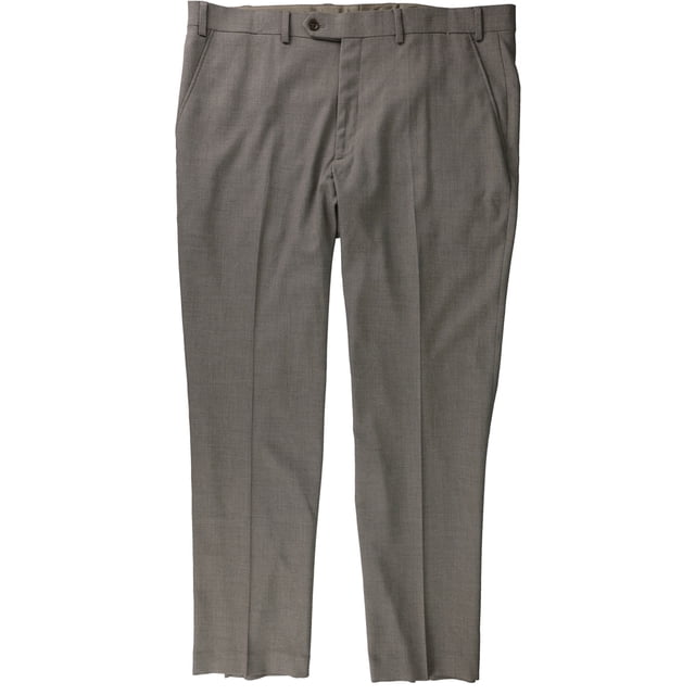 Alfani - Pantalones de vestir ajustados para hombre, color marrón, 34 W x 32 L