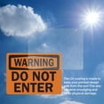 thumbnail image 6 of (2 Pack) Do Not Enter OSHA Warning Sign 14 Inch X 10 Inch Vinyl Label Decal Sticker Weather Resistant, UV Protected for Workplace, Business, and Construction Site, Made in the USA, 6 of 7