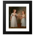 thumbnail image 2 of Edward Savage 12x14 Black Modern Framed Museum Art Print Titled - The Davis Children (Eliza Cheever Davis and John Derby Davis) (1795), 2 of 5