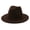 coffeecolor, variant on Hats with Belt Buckle Large Autumn Winter Dress Elegant Wide Brim Caps Warm-keeping Wool Men Cowboy Outdoor Wedding Church Light Tan 58cm
