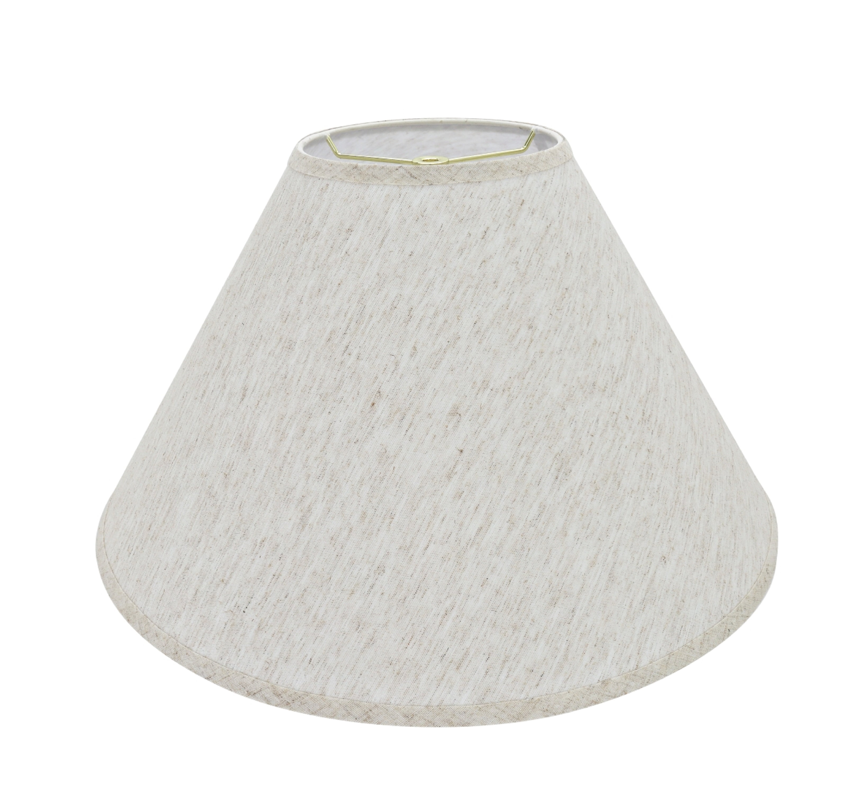 Aspen Creative 32561 Transitional Hardback Empire Shaped Spider Construction Lamp Shade in Beige, 20" wide (7" x 20" x 12 1/2")
