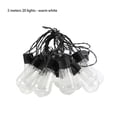 thumbnail image 4 of EIMELI Windproof Waterproof Solar Bulb Indoor Outdoor 2 Modes Strip Lightbulb Wedding Thanksgiving Lighting Decoration Colorful 6.5m, 4 of 9