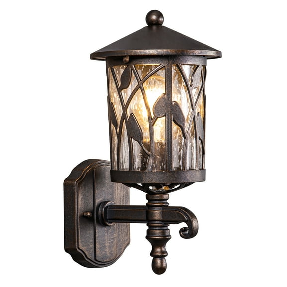 GZBtech Outdoor Wall Lantern Light Fixture Exterior Wall Mount Sconce Waterproof Aluminum Wall Lamp for Porch Patios Doorway