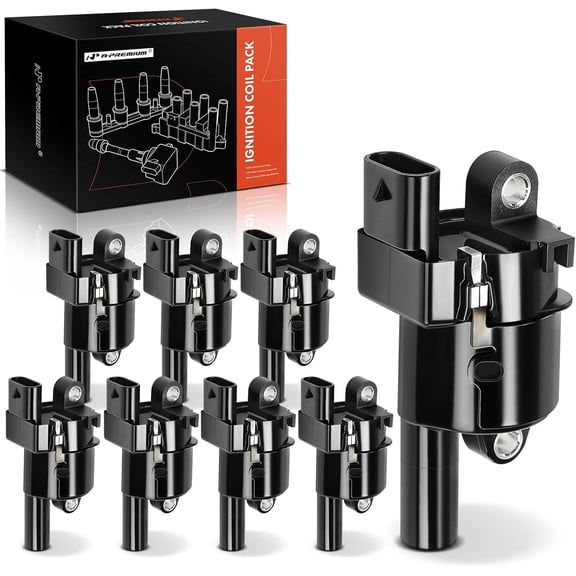 A-Premium Ignition coil Pack Compatible with Chevrolet Silverado 1500/Corvette 2014-2019, Tahoe/Suburban 2015-2019, Camaro, GMC Sierra 1500 2014-2019