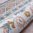 thumbnail image 7 of LR Home Bella Therese Gray/Orange Bohemian Floral Wool Area Rug, 9' x 12', 7 of 7