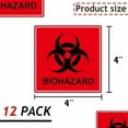 thumbnail image 4 of Biohazard Stickers Sign Biohazard Warning Labels 4Inch Universal Biohazard Symbol Vinyl Waterproof Hazardous Materials Warning Stickers for Labs, Hospitals and Industrial Use$$Safety & Emergency, 4 of 7