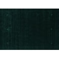 thumbnail image 1 of Ahgly Company Indoor Rectangle Abstract Turquoise Blue Contemporary Area Rugs, 2' x 4', 1 of 4