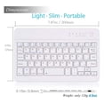 thumbnail image 4 of Teclado Inalámbrico Bluetooth Wireless Color Blanco Genérica Teclado Inalámbrico Wireless, 4 of 8