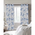 thumbnail image 3 of Purple Blue Bow Ribbon Blackout Curtains 96 Inches Long for Bedroom, Vintage Modern Art Bowknot Thermal Insulated Room Darkening Black Out Window Curtain Panels Grommet Drapes for Living Room, 3 of 8