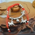 thumbnail image 2 of Ayyufe Bracelet Fashionable Corn/Horse/Elephant Pendant Bell Cotton Thread Chain Bracelet for Year, 2 of 7