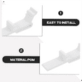 thumbnail image 3 of 8pcs Vertical Blind Valance Clips Replacement for Blackout Curtains Pom Material Easy Install Home Office Use,8 x clips,White, 3 of 9