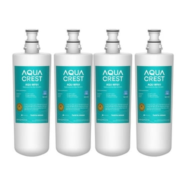 AQUACREST 3US-PF01 Under Sink Water Filter, Replacement for Advanced 3US-PF01, 3US-MAX-F01H, 3US-PF01H, Delta RP78702, Manitowoc K-00337, K-00338 Water Filter, Pack of 4