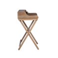 thumbnail image 5 of Riverbay Furniture Small Space Wood Folding Desk with Drawer in Rustic Brown, 5 of 14