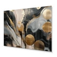 thumbnail image 2 of Designart "Captivating Marble in Grey and Gold" Abstract Marble Metal Wall Decor, 2 of 5