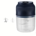 thumbnail image 3 of Food Chopper,Wireless Mini Processor,Six Stainless Steel Blades Usb Rechargeable Mincer for Garlic Ginger Baby Food Camping Prep(Blue), 3 of 8