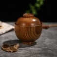 thumbnail image 3 of Pawsdot Salad Bowl with Lid and Utensils Wood for Restaurants 1Pcs, 3 of 8