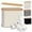 Beige, variant on Toilet Paper Basket, Toilet Paper Storage with Lid, Toilet Paper Organizer for Bathroom, Free Standing Toilet Paper Holder with Storage, Beige